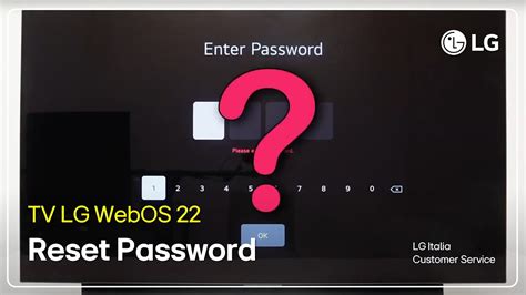 Link utili: Modifica e sblocco PIN o password sulle TV LG 